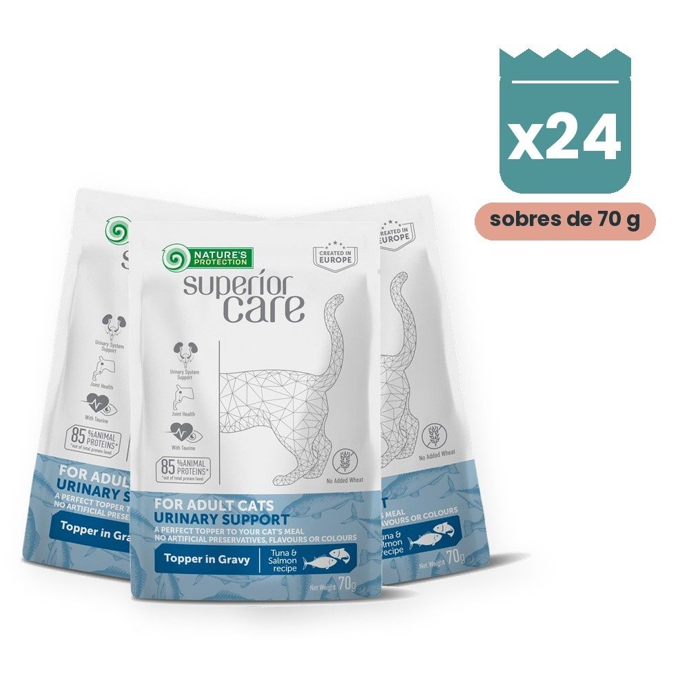 Nature's Protection Superior Care Sobres Urinary Atún Y Salmón Para Gatos Pack 24x70 g Nature's Protection Superior Care Sobres Urinary Atún Y Salmón Para Gatos Pack 24x70 g