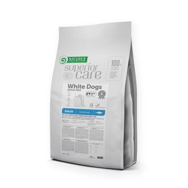 Nature's Protection Superior Care White Dog Pienso Sin Cereales Arenque Para Perros Adultos Razas Pequeñas 1,5 kg