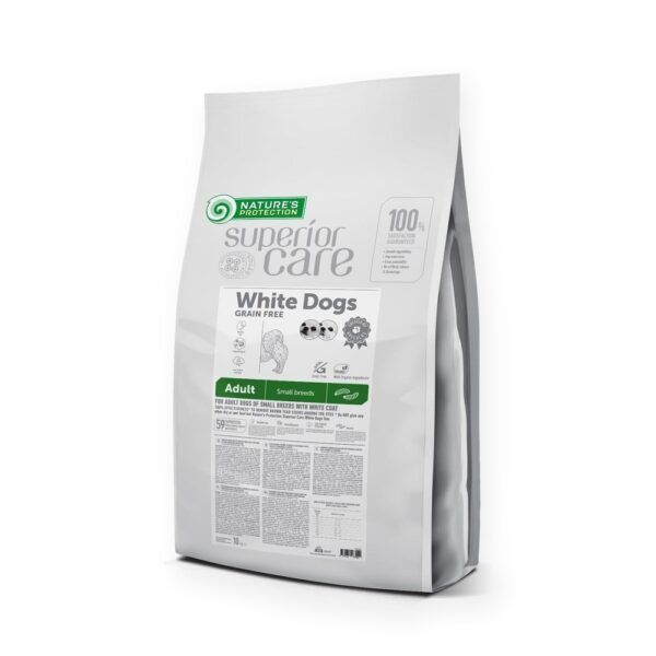 Nature's Protection Superior Care White Dog Pienso Sin Cereales Insectos Para Perros Adultos Razas Pequeñas 1,5 kg