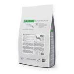 Nature's Protection Superior Care White Dog Pienso Sin Cereales Pescado Blanco Para Perros Adultos Pelo Blanco reverso del envase
