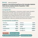 Nature's Protection Superior Care White Dog Pienso Sin Cereales Salmón Para Perros Adultos Razas Pequeñas Y Mini 1,5 kg ficha técnica