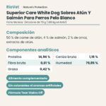 Nature's Protection Superior Care White Dog Sobres Atún Y Salmón Para Perros Pelo Blanco Pack 24x70 g ficha técnica