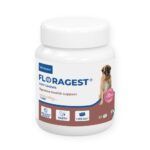 Bote de Virbac Floragest Soft Chews para perros grandes de más de 35 kg, 30 comprimidos masticables