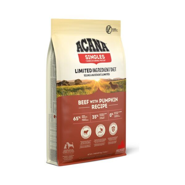 Acana Singles Beef with Pumpkin Pienso Sin Cereales con Vacuno y Calabaza para Perros