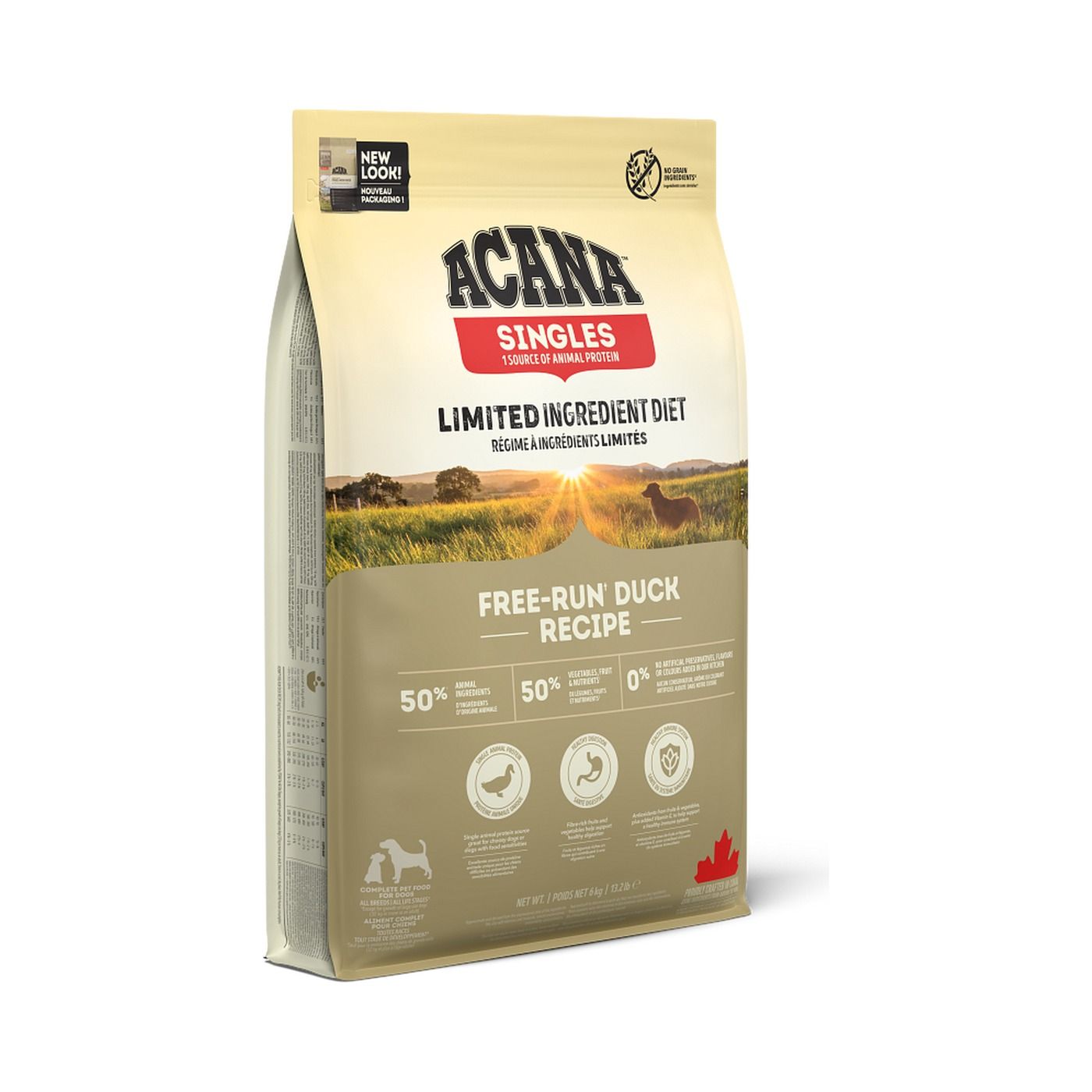 Acana Singles Free-Run Duck Pienso Sin Cereales con Pato para Perros Acana Singles Free-Run Duck Pienso Sin Cereales con Pato para Perros
