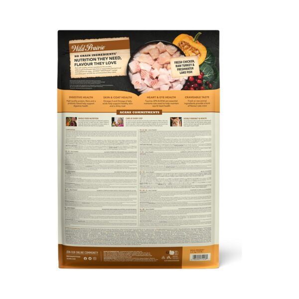 Acana Highest Protein Wild Prairie Pienso Sin Cereales con Pollo, Pavo y Pescado para Gatos 340 g
