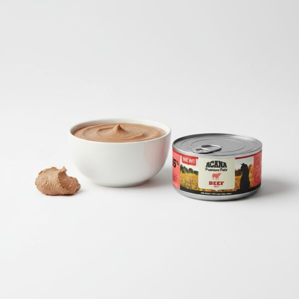 Contenido de Acana Wet Beef Comida Húmeda Gatos 24x85 Gr