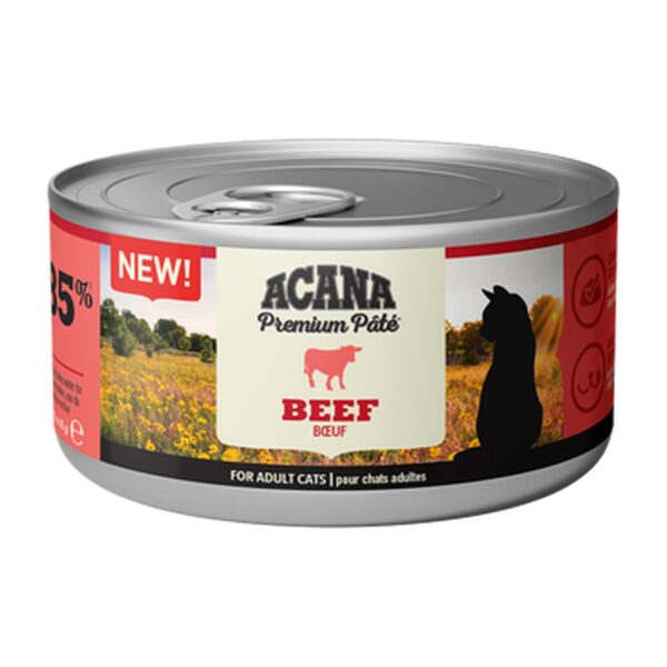 Acana Wet Beef Comida Húmeda Gatos 24x85 Gr