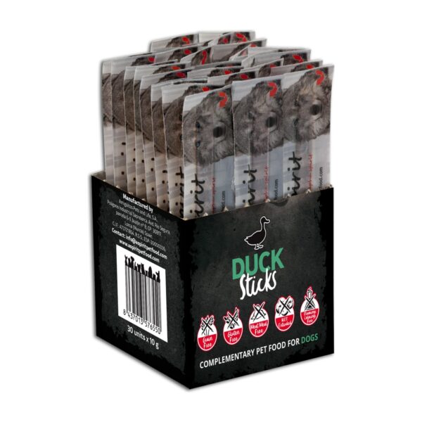 Alpha Spirit Barritas de Pato para Perros Caja 30 Unidades