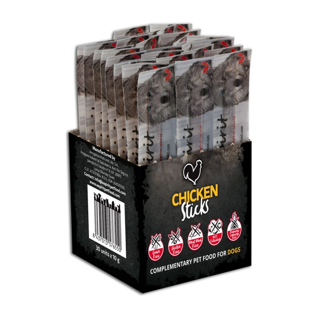 Alpha Spirit Barritas de Pollo para Perros Caja 30 Unidades