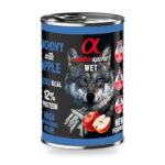 Alpha Spirit Paté de Boquerón con Manzana Roja para Perros en Lata Pack 6×400 g - unidad