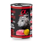 Alpha Spirit Paté de Cerdo con Manzana Amarilla para Perros en Lata Pack 6×400 g - unidad