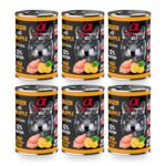 Alpha Spirit Paté de Pollo con Piña para Perros en Lata Pack 6×400 g