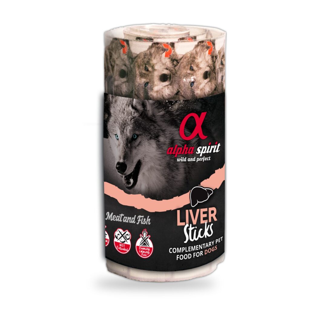 Alpha Spirit Ristra de Barritas de Hígado para Perros Pack 12×160 g - unidad