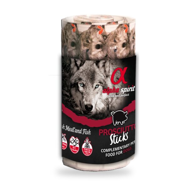 Alpha Spirit Ristra de Barritas de Jamón para Perros Pack 12×160 g - unidad