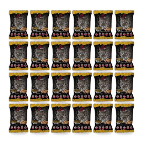 Alpha Spirit Snacks de Ave de Corral para Gatos Pack 24×50 g (24 unidades)