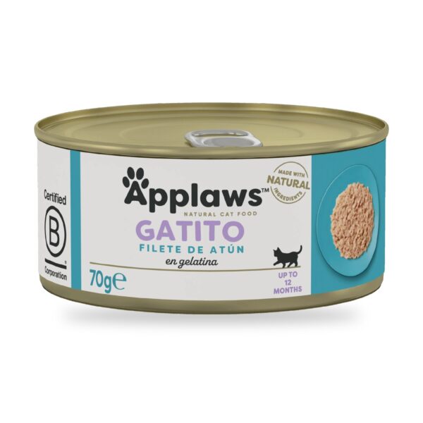 Applaws Kitten Latas Filete De Atún Para Gatitos Pack 24×70 g - unidad