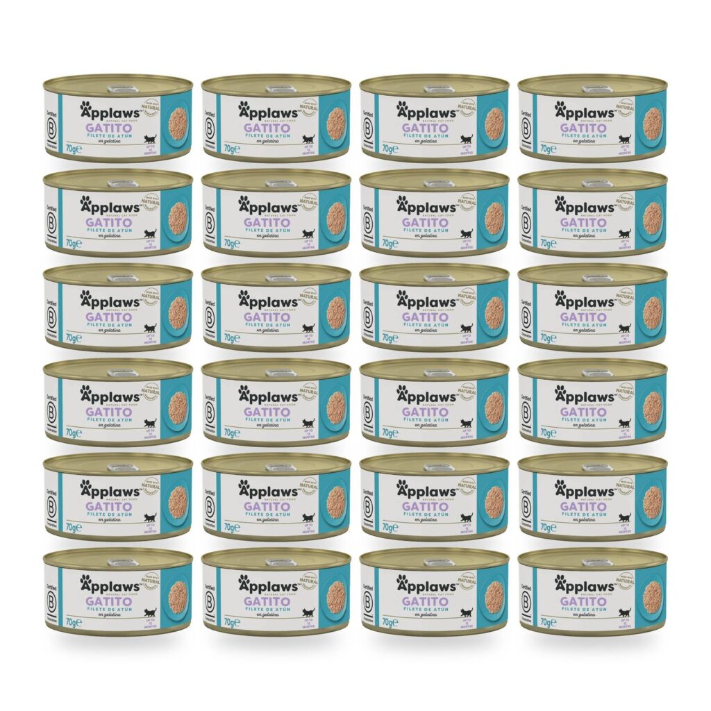 Applaws Kitten Latas Filete De Atún Para Gatitos Pack 24×70 g