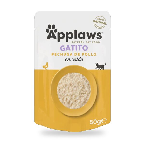 Applaws Kitten Sobres Pechuga De Pollo En Caldo Para Gatitos 12×50 g - unidad