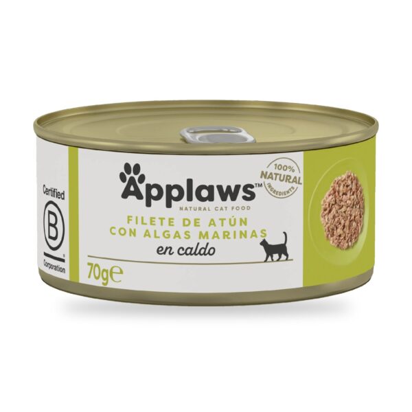 Applaws Latas Atún Con Algas En Caldo Para Gatos Pack 24 Latas - unidad