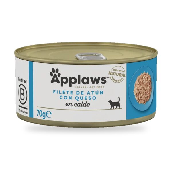 Applaws Latas Atún Con Queso En Caldo Para Gatos Pack 24 Latas - unidad