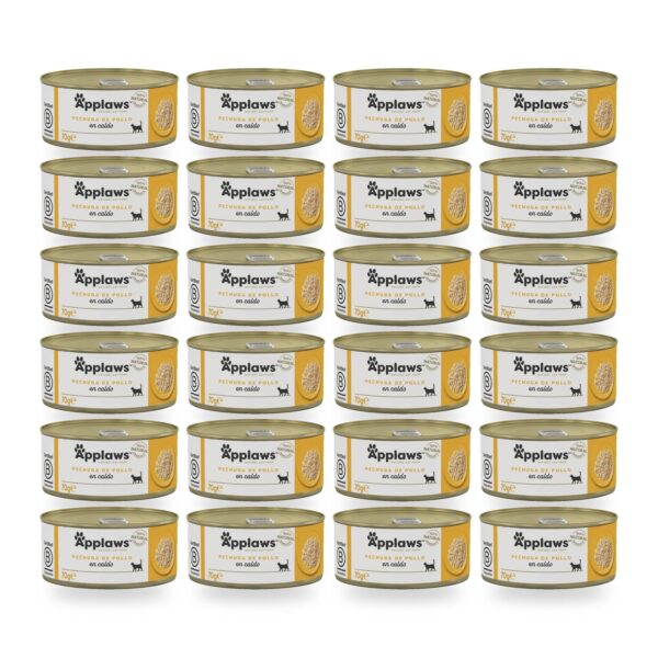 Applaws Latas Pechuga De Pollo En Caldo Para Gatos Pack 24 Latas (24 unidades)
