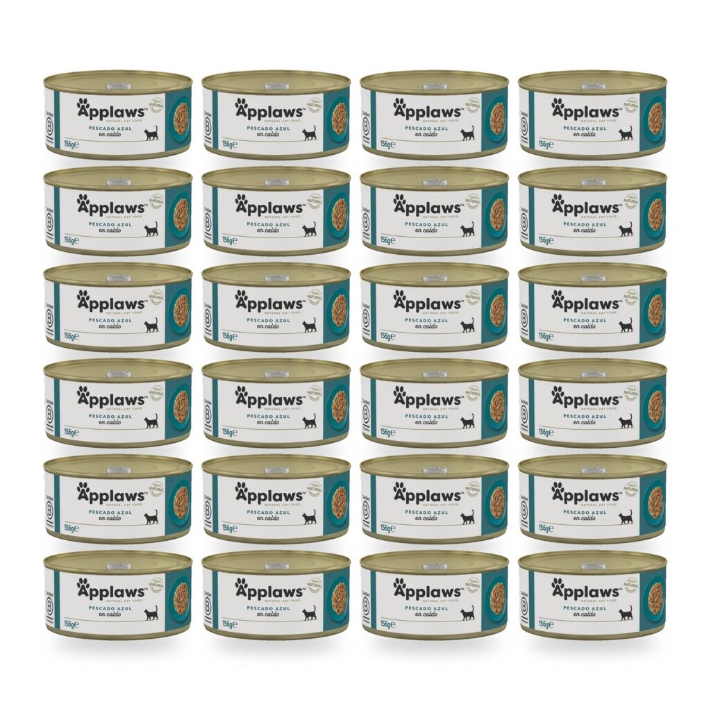 Applaws Latas Pescado Azul En Caldo Para Gatos Pack 24×156 g