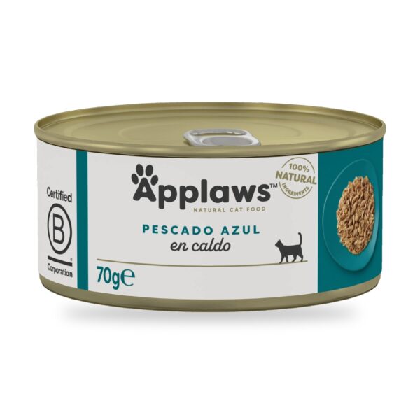 Applaws Latas Pescado Azul En Caldo Para Gatos Pack 24×70 g - unidad