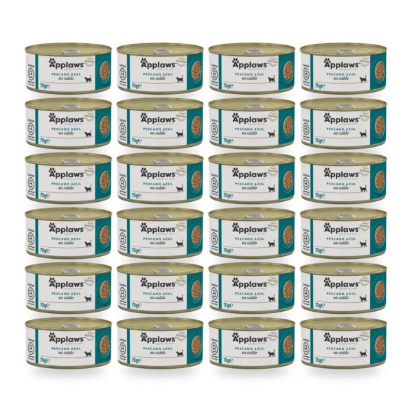 Applaws Latas Pescado Azul En Caldo Para Gatos Pack 24×70 g (24 unidades)