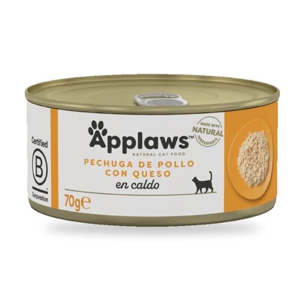 Applaws Latas Pollo Con Queso En Caldo Para Gatos Pack 24 Latas - unidad