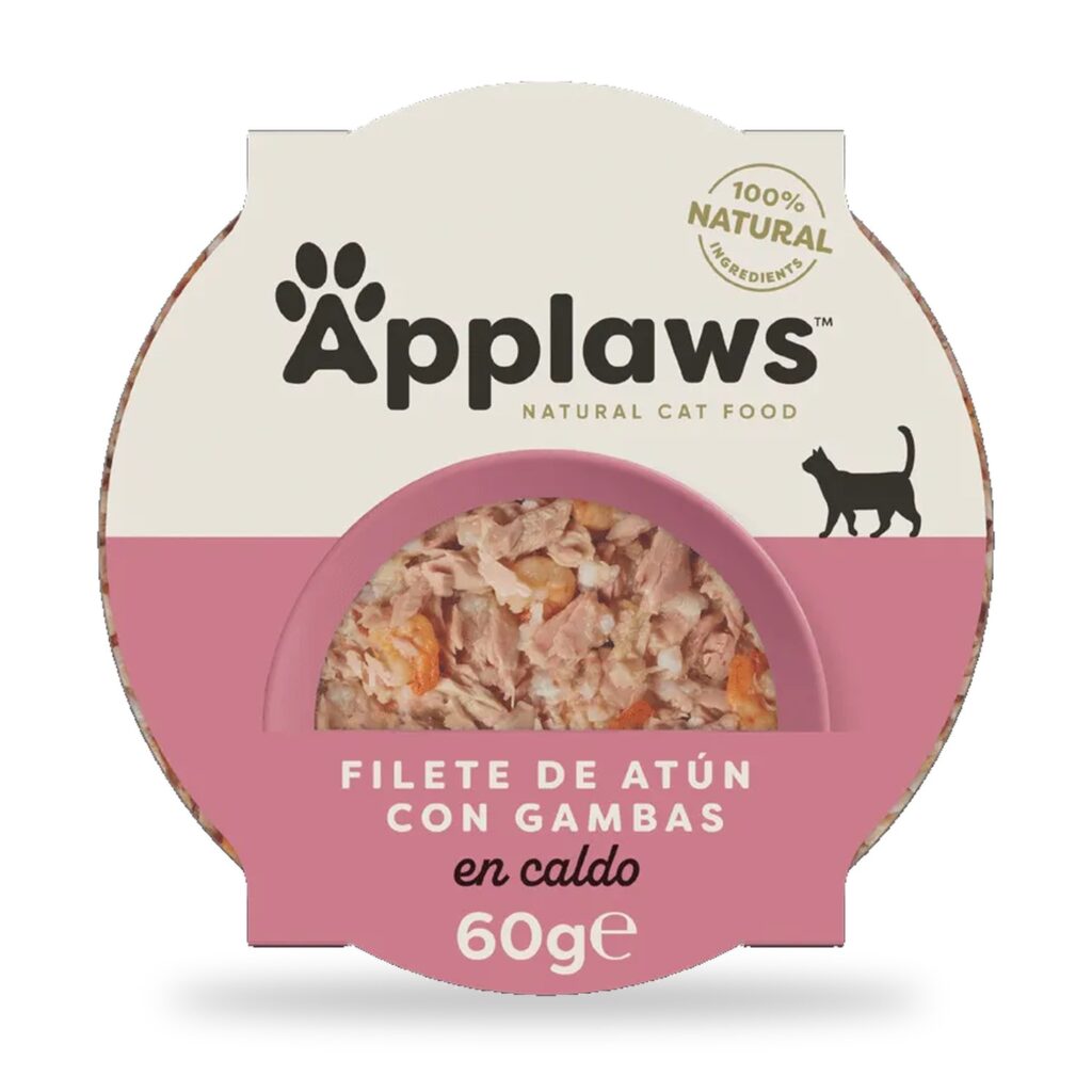 Applaws Tarrinas Atún Y Gambas En Caldo Para Gatos Pack 10×60 g - unidad
