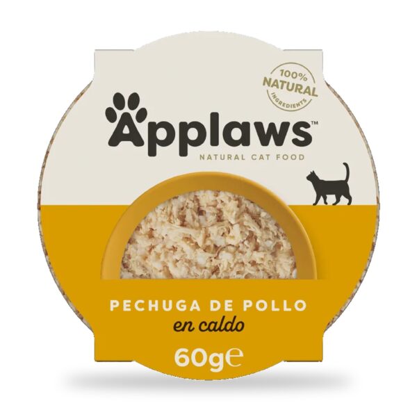 Applaws Tarrinas Pollo Y Arroz En Caldo Para Gatos Pack 10×60 g - unidad