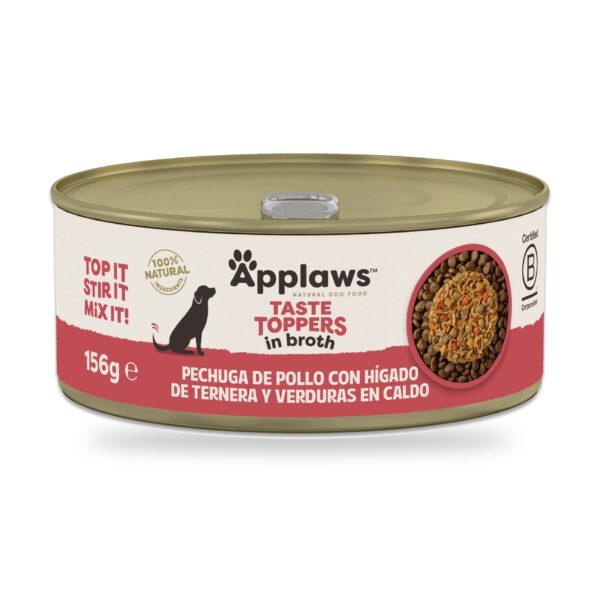 Applaws Taste Toppers En Caldo Para Perros Pack 12×156 g - unidad