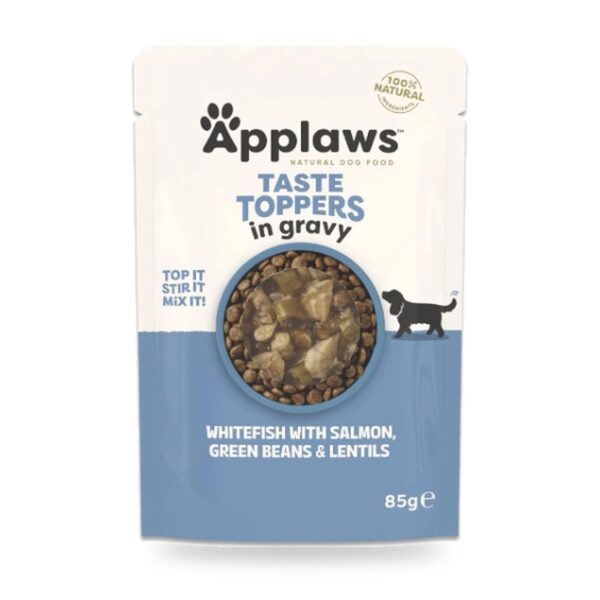 Applaws Taste Toppers Pescado Y Salmón En Salsa Para Perros Pack 12×85 g - unidad