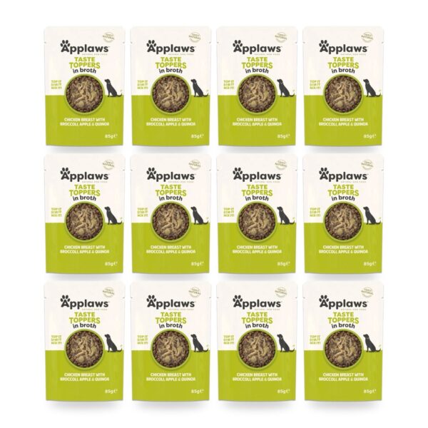 Applaws Taste Toppers Pollo, Brócoli Y Quinoa Para Perros Pack 12×85 g