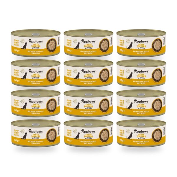 Applaws Taste Toppers Pollo En Caldo Para Perros Pack 12×156 g