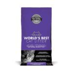Arena aglomerante de maíz con lavanda World's Best Cat Litter para gatos, bolsa de 3,18 kg