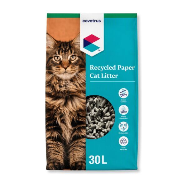 Arena para gatos de papel reciclado Covetrus, bolsa de 30 litros