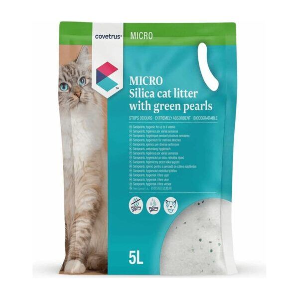 Arena de sílice Micro Covetrus 5 L para gatos