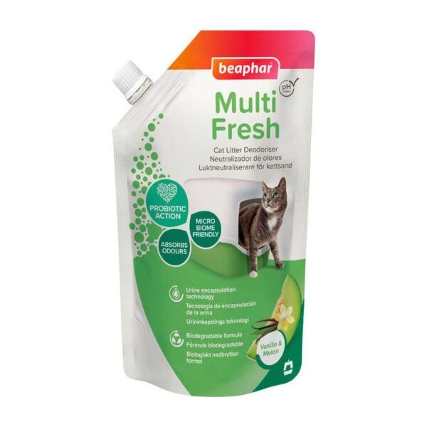 Beaphar Multifresh Melón y Vainilla neutralizador de olores para arena de gatos