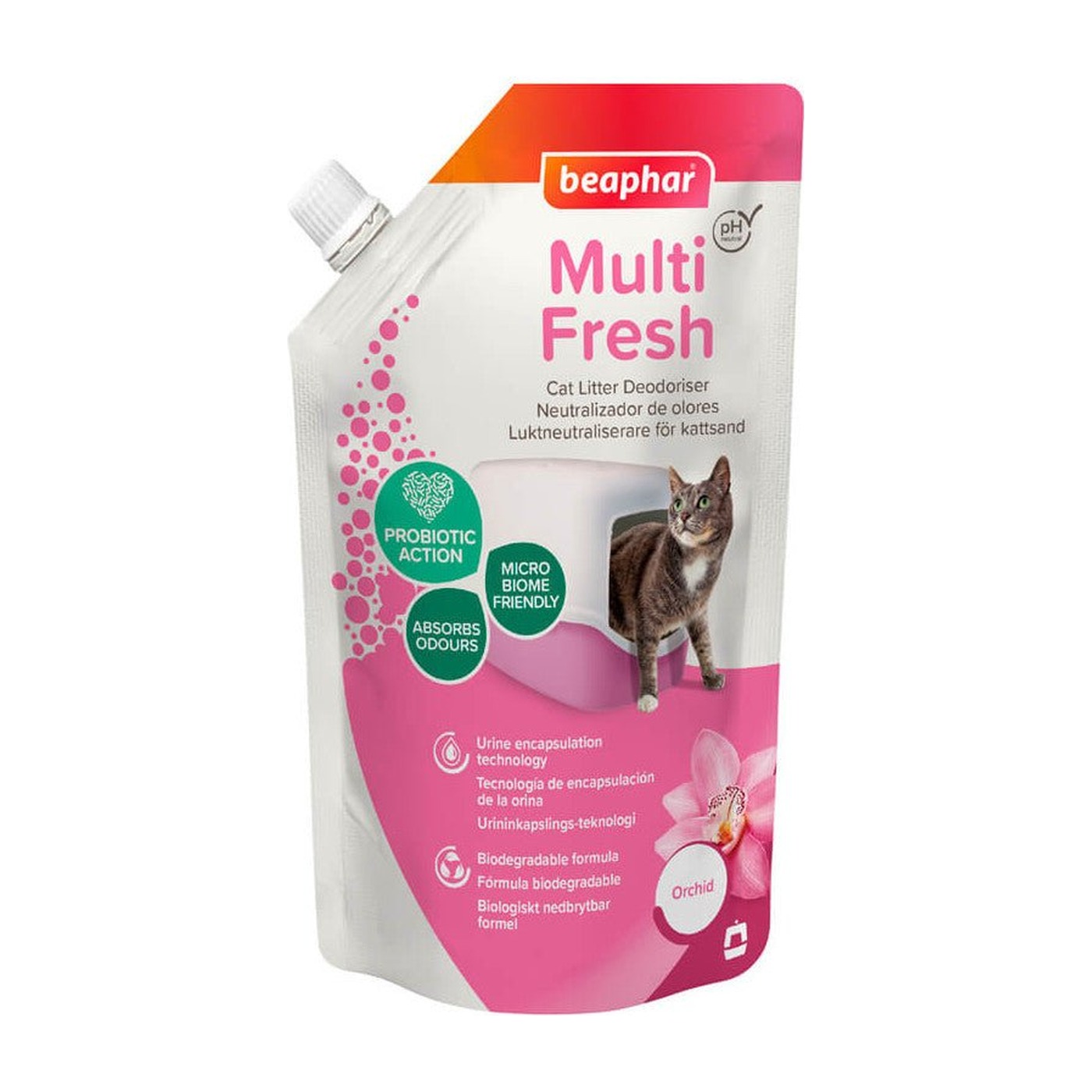 Beaphar Multifresh Orquídea neutralizador de olores para arena de gatos Beaphar Multifresh Orquídea neutralizador de olores para arena de gatos