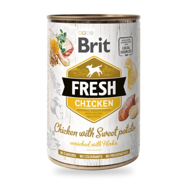 Brit Fresh Latas Pollo Con Batata 6×400 Gr - unidad