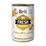 Guía de alimentación de las latas Brit Fresh de pollo con batata