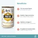 Beneficios de el pack de latas Brit Fresh de pollo con batata para perros