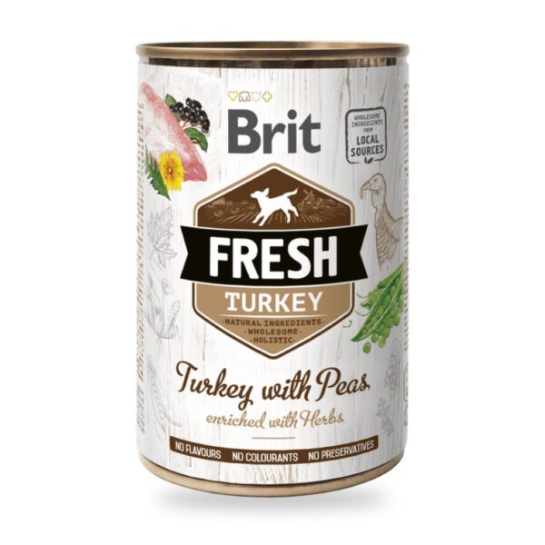 Brit Fresh Pavo Y Guisantes 6×400 Gr - unidad
