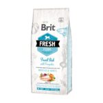 Saco de 12 kg de Brit Fresh Fish with Pumpkin Adult Large con pescado y calabaza para perros grandes