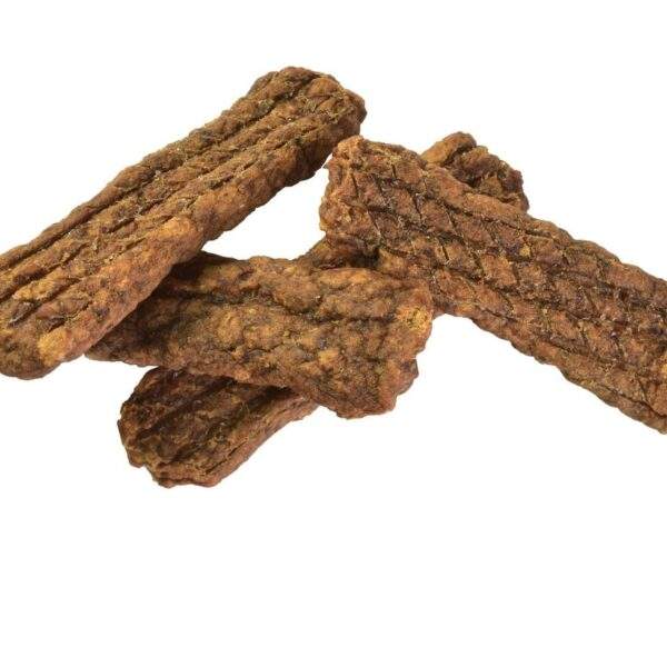 Ración diaria orientativa del snack Brit Jerky barrita de cordero según el peso del perro