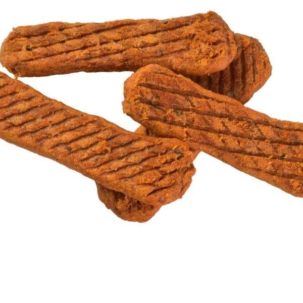 Ración diaria orientativa del snack Brit Jerky barrita de salmón según el peso del perro