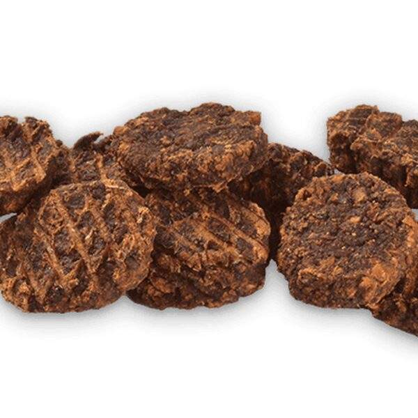 Ración diaria orientativa del snack Brit Jerky monedas de arenque según el peso del perro