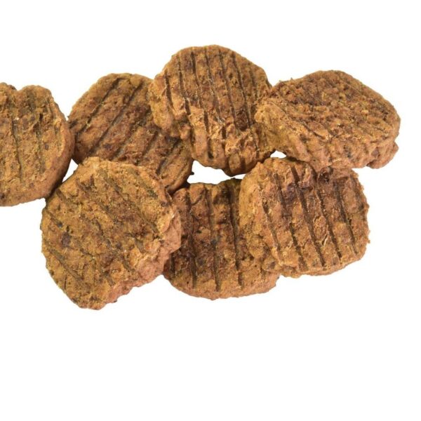Ración diaria orientativa del snack Brit Jerky de pollo con insectos según el peso del perro